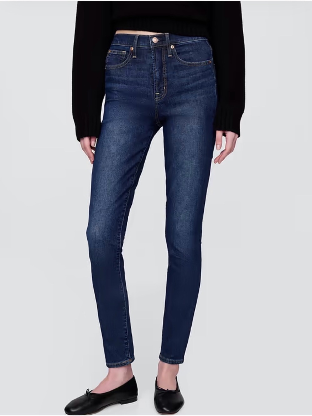 Gap Dark Blue Women's Skinny Jeans high rise